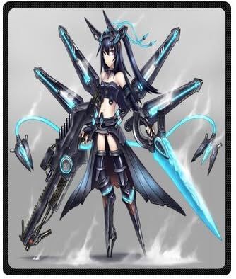 Daniellestore Custom High Quality Fleece Blankets Design Cool Anime Girls Weapon Blanket Fashion Warm Cozy Soft Sofa Bed Blanket Throws Blanket 50x60 Inches