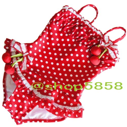 ケイトマック KATE MACK  ベビー キッズ 子供 水着 スイム ワンピース レッドドット2～6X(95cm~130cm)