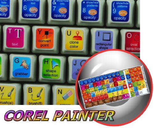 NEW COREL PAINTER KEYBOARD STICKER FOR DESKTOP, LAPTOP AND NOTEBOOK