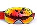 COPOZZ Snowmobile Snowboard Skate Bikeboard Ski Goggles with Detachable Wide Vision Double Lens Anti-fog Extra-large Spherical Lens Snow Multicolor Professional Mountain Climbing Gear Helmet Compatible Unisex