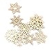 10pcs Assorted Snowflake Shapes Embellishment Xmas Tree Decor