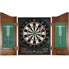 Click here to buy Sportcraft Zenith Bristletronic Dartboard With Cabinet.