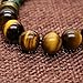 AmorWing Tiger Eye Prayer Bead Stretch Bracelet for Men & Women, Unique Design