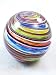 Murano Design Glass Art Multicolored Bubble Paperweight XL PW-6117