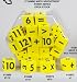 Koplow 50mm Foam d6 Die with Math Operators + and - Yellow with Black