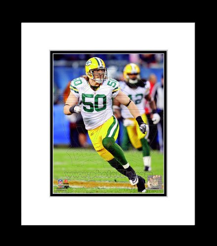 Green Bay Packers AJ Hawk 2011 Action Framed Picture 8x10