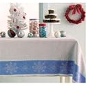 Martha Stewart Everyday First Snowfall Tablecloth 60 X 102