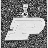 LogoArt Purdue Boilermakers Sterling Silver Team Font 1/2 Pendant
