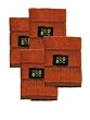 Black Overweave Dish Cloths (Mandarin Orange, 4-Pack)
