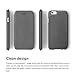iPhone 6S Case, elago [Leather Flip][Dark Grey/Dark Grey] - [Card Slot][Screen Protection][Premium Hybrid Construction] – for iPhone 6/6S