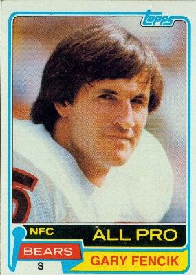 1981 Topps #40 Gary Fencik - Chicago Bears (ALL PRO)(Football Cards)