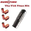 Surefire T1A-BK-WH T1A Titan LED Keychain Flashlight With Battery 6 Pack