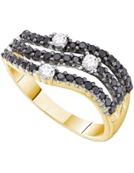 0.54CTW BLACK DIAMOND FASHION BAND