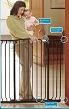 Dream Baby Tall Hallway Gate with Extensions- Black