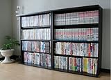 送料無料!DVDを大量収納☆縦横自在大型 DVD・CD・コミック書棚 ダークブラウンJS101DBR
