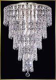 Small Crystal Chandelier, 4900FM20 CH, 10 lights, Silver, 20 wide X 36 high