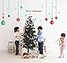 Custom PopDecals - Christmas Decals - Christmas balls - Beautiful Tree Wall Decals for Kids Rooms Teen Girls Boys Wallpaper Murals Sticker Wall Stickers Nursery Decor Nursery Decals