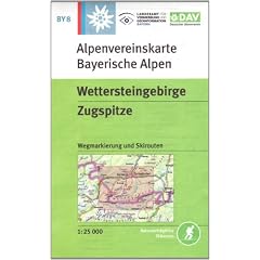 DAV Bayerische Alpen 08. Wettersteingebirge, Zugspitze 1 : 25 000: Mit Wegmarkierungen und Skirouten