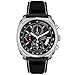 Pulsar Men's Black Leather Chronograph Watch PF3479
