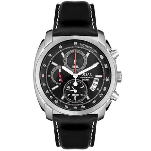 Pulsar Mens PF3479 Black Chronograph Watch