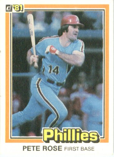 1981 Donruss # 251 Pete Rose Philadelphia Phillies Baseball Card