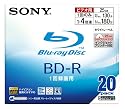 SONY 日本製 ビデオ用BD-R 追記型 片面1層25GB 4倍速 プリンタブル 20枚P 20BNR1VBPS4