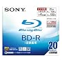 �\�j�[ �u���[���C�f�B�X�N �^��p BD-R �ǋL�^ 1�w 4�{�� 25GB 20���p�b�N �z���C�g���C�h�v�����g�G���A�̗p 20BNR1VBPS4