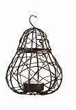 51ei5TGaozL. SL160  Tag Entertaining Wire Pear Tealight Candle Holder Lantern, Antique Bronze, 6.25 Tall