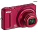 NIKON S9100 - rot + SDHC-Speicherkarte 8 GB + Mini-Stativ Pocketpod + Fototasche Compact