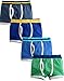 Kids Boys Boxer Briefs 4-Pack Underwear Set Style-Band M
