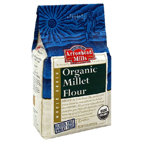 Arrowhead Mills Organic Millet Flour, 2 Pound Bags (Pack of 4)