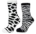 Greatlookz Women's Furry Friends Animal Print Socks (Set Of 2 )
