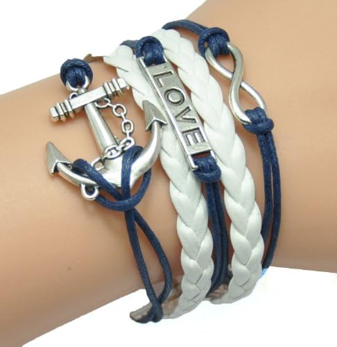 CANIUX Fashion Lady Knit Cross Strands Suede Rope Bracelet Gift