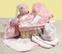 Trend Lab Deluxe 12 Piece Gift Basket Set in Pink