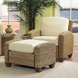 Cabana Banana Chair and Ottoman in Honey