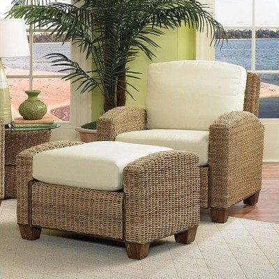 Cabana Banana Chair and Ottoman in Honey