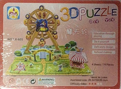Model 3-D Puzzle Ferris Wheel Children DIY Gift Educational Toy Boy Girl