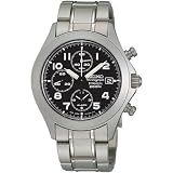 Seiko Men's Alarm Chronograph Titanium Watch #SNA139