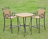 Valencia Resin Wicker / Steel Bar Height Bistro Group (Matte Brown) (40"H x ....