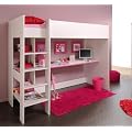 Hochbett "Philly" mit drehbaren Kanten auf pink oder blau