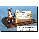 Greyhound (Brindle and White) Business Card Holder