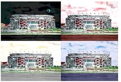 Alabama Painting - Warhol Bryant Denny Stadium