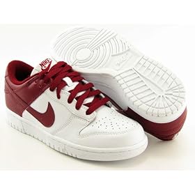 Nike Dunk Low Leather (white / team red)