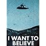 The X-Files Poster ~ I Want to Believe ~ 24x36"