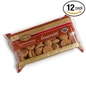 Bellino Amaretti Cookies, 7-Ounce Packages (Pack of 12) by Bellino