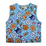 パジャマ スリーパー かいまき 袢纏 アンパンマン フリースベスト ANPANMAN 90cm サックス