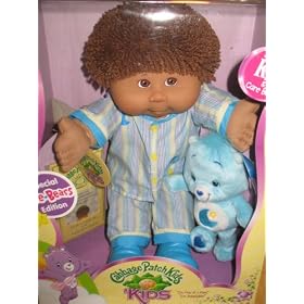Cabbage Patch Kids Special Edition Ethnic Boy Doll with Care Bear- Abdon Walberto July 4th by