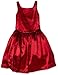 Us Angels Girls 7-16 Satin Dropwaist Sleeveless Dress, Apple, 14
