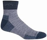  : Darn Tough Merino Wool 1/4 Sock Cushion,Light Denim,Small