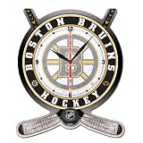 Boston Bruins NHL Hockey Crossed Sticks & Puck Hi Definition Image Wall Clock